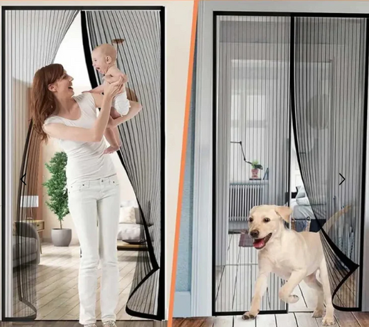 CORTINA MOSQUITERO ADHESIVO DE TELA ANTI INSECTOS PREMIUM