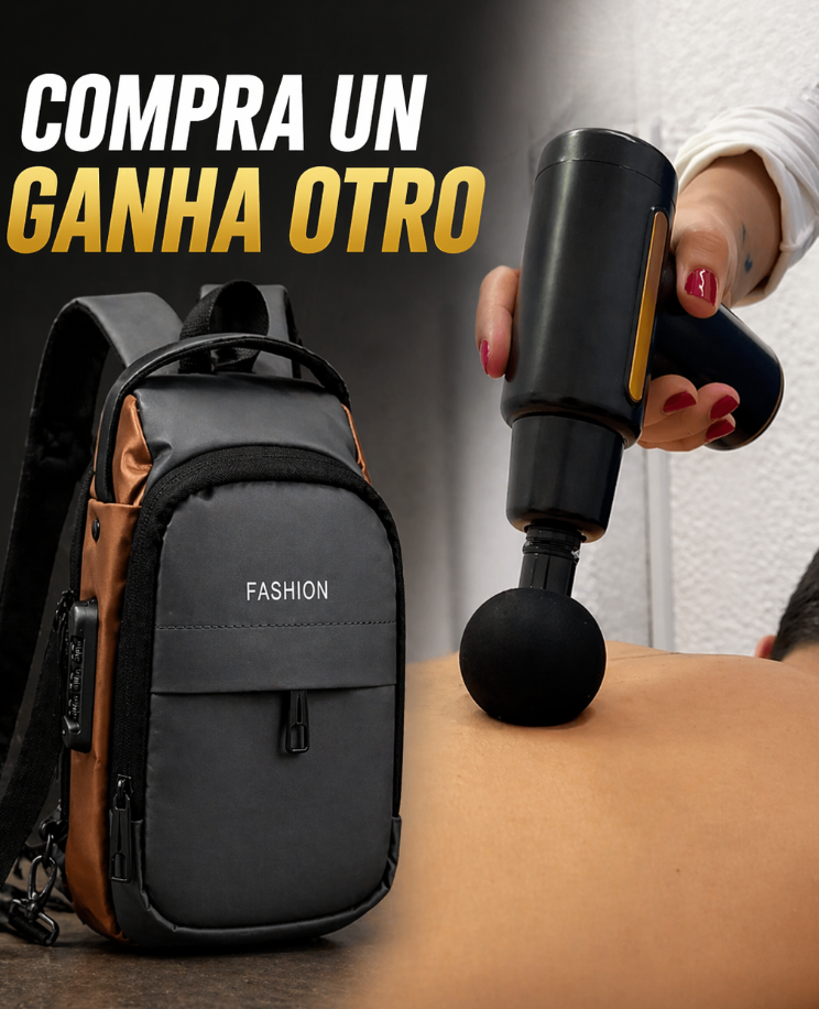 Compra Morral Antirrobo y Llévate Masajeador GRATIS (Edición Limitada)